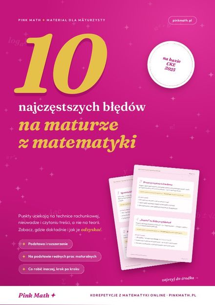 Okładka: 10 najczęstszych błędów na maturze z matematyki