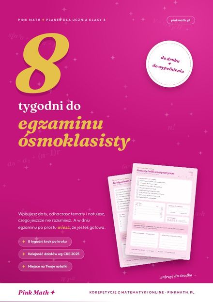 Okładka: Planer: 8 tygodni do egzaminu ósmoklasisty